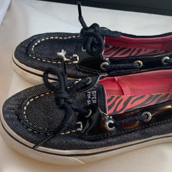 Sperry “Biscayne” Sparkly Boat Shoe Sz 2 - Picture 3 of 7